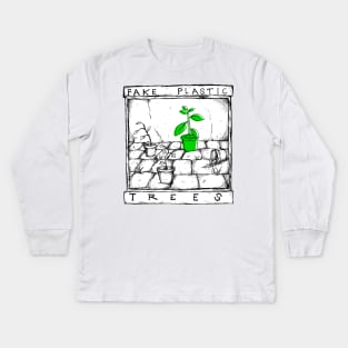 Fake Plastic Trees - Illustrated Lyrics Kids Long Sleeve T-Shirt